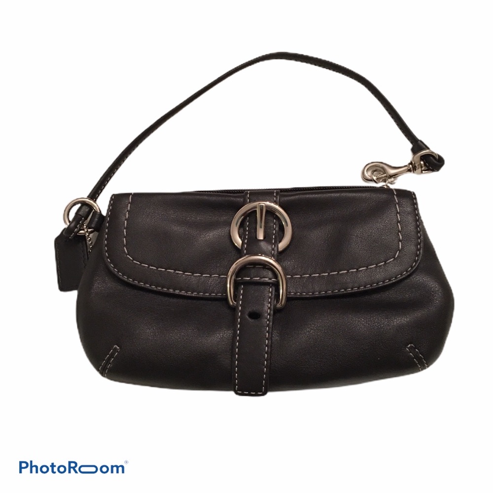 Coach Black Wristlet NWOT